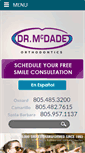 Mobile Screenshot of mcdadeorthodontics.com